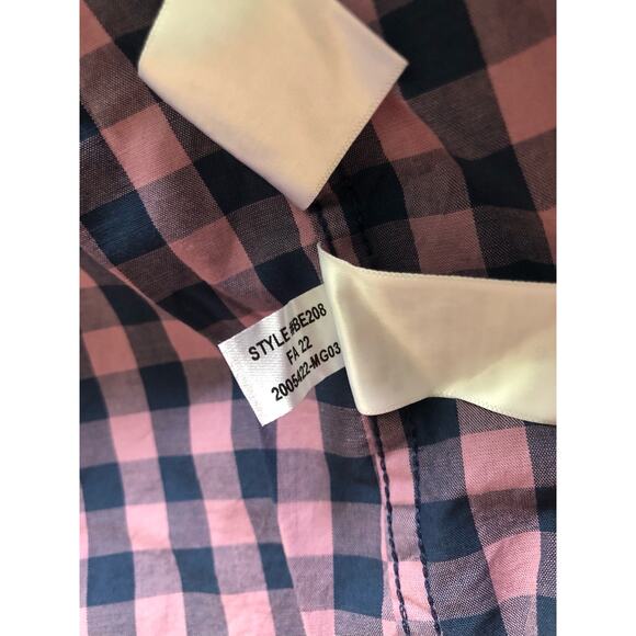 New J.Crew Flex Washed Slim Men Button Up Purple Blue Shirt Size Large - Picture 10 of 10